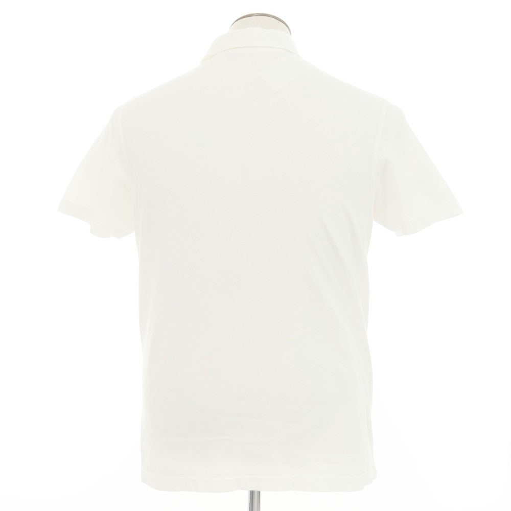 [Used] Drumohr Cotton Pique Short Sleeve Polo Shirt White [XL] [Condition Rank C] [Men&