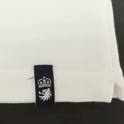 [Used] Drumohr Cotton Pique Short Sleeve Polo Shirt White [XL] [Condition Rank C] [Men&