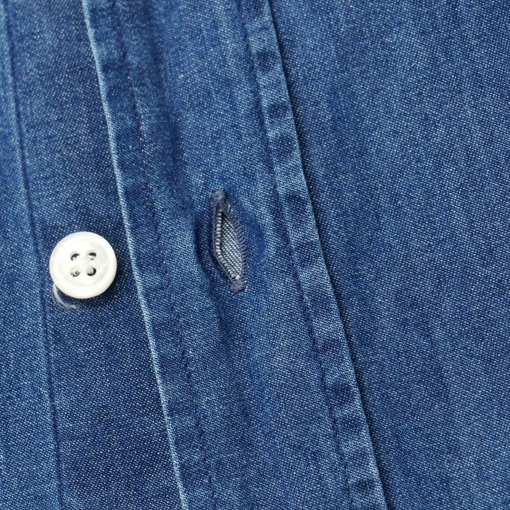 [Used] GIANGI Cotton Denim Button-down Casual Shirt Blue [42] [Condition Rank C] [Men&