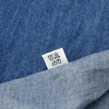 [Used] GIANGI Cotton Denim Button-down Casual Shirt Blue [42] [Condition Rank C] [Men&