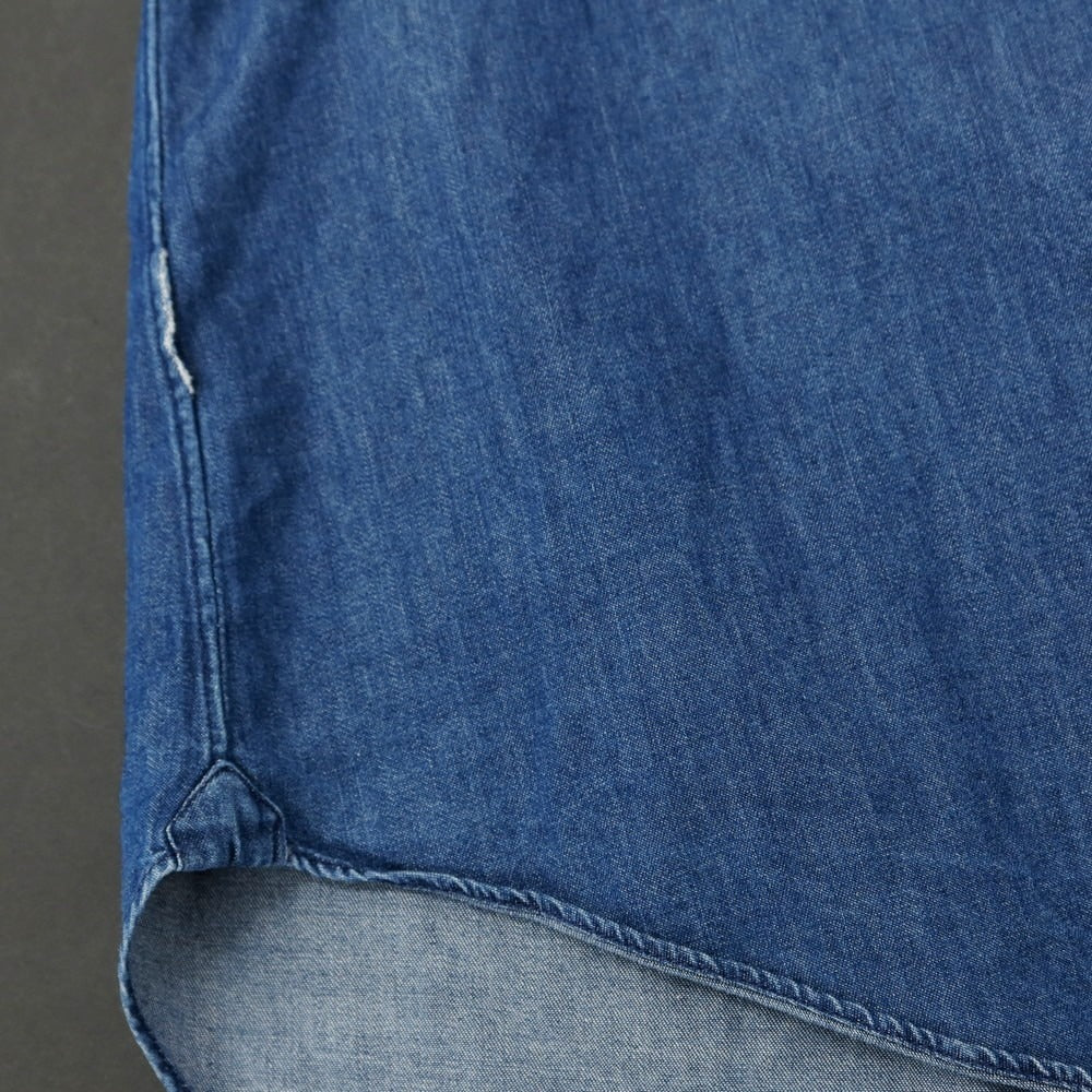 [Used] GIANGI Cotton Denim Button-down Casual Shirt Blue [42] [Condition Rank C] [Men&