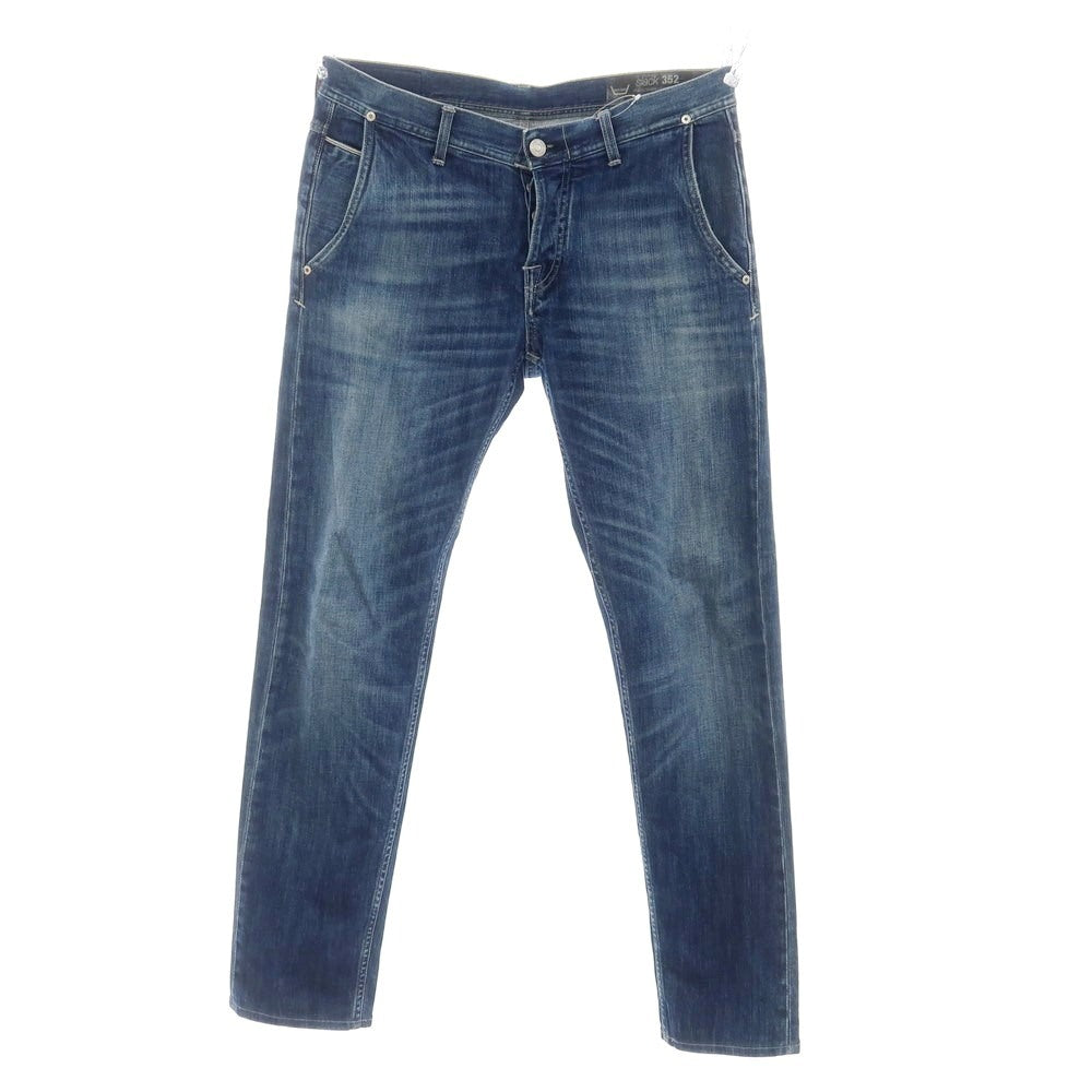 [Used] Care label stretch cotton jeans denim pants blue [34] [Condition rank C] [Men&