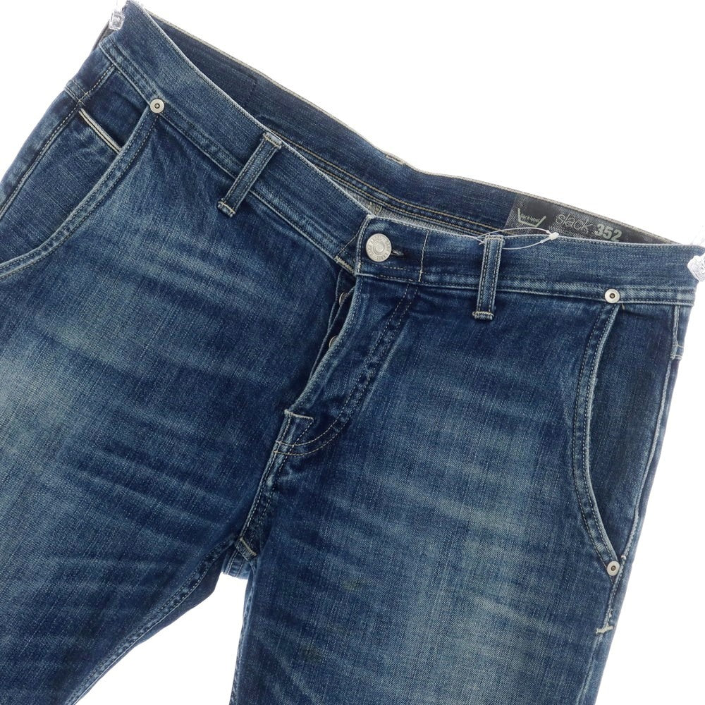 [Used] Care label stretch cotton jeans denim pants blue [34] [Condition rank C] [Men&