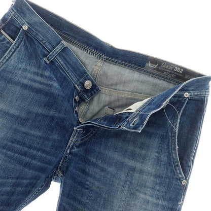 [Used] Care label stretch cotton jeans denim pants blue [34] [Condition rank C] [Men&