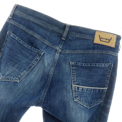 [Used] Care label stretch cotton jeans denim pants blue [34] [Condition rank C] [Men&