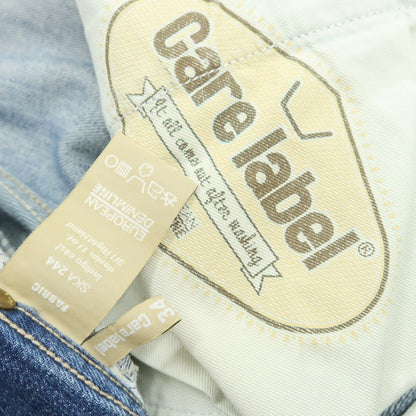 [Used] Care label stretch cotton jeans denim pants blue [34] [Condition rank C] [Men&
