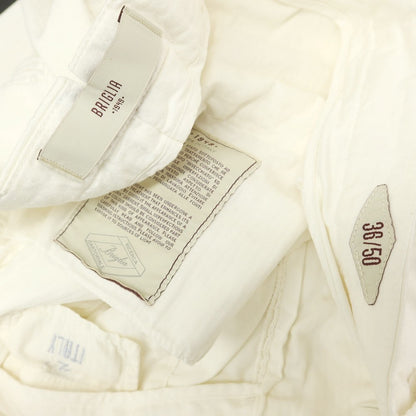 [Used] BRIGLIA 1949 Stretch Cotton Casual Slacks Pants White [36] [Condition Rank B] [Men&