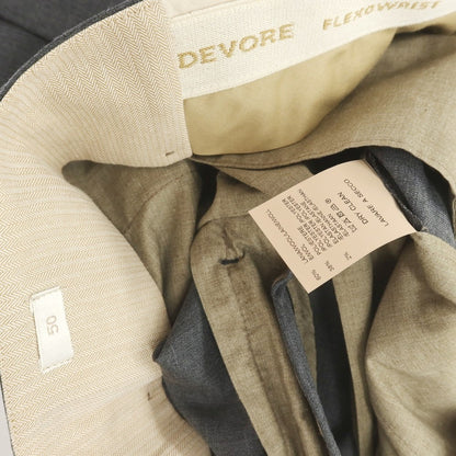 [Used] DEVORE Incipit Stretch Wool Polyester Dress Slacks Pants, Gray [50] [Condition Rank A] [Men&