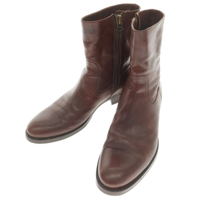 [Used] BUTTERO Leather Side Zip Boots Brown [43] [Condition Rank B] [Men&