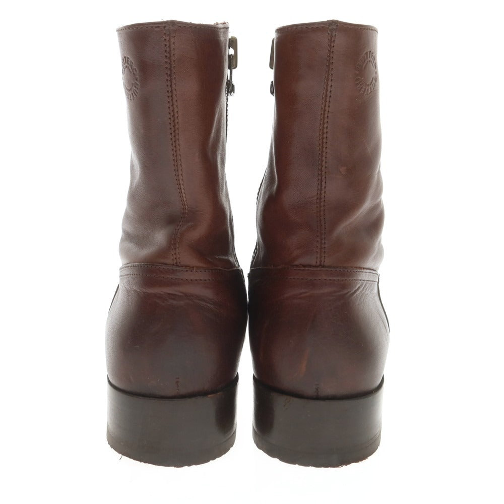 [Used] BUTTERO Leather Side Zip Boots Brown [43] [Condition Rank B] [Men&