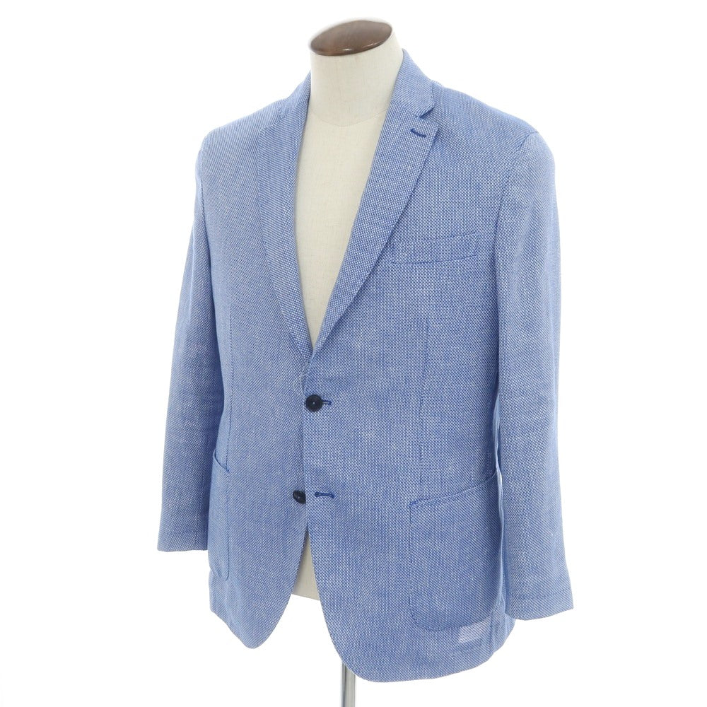 [Used] Beverly Hills Polo Club BEVERLY HILLS POLO CLUB Cotton Linen Jacket Blue x White [50] [Condition Rank B] [Men&