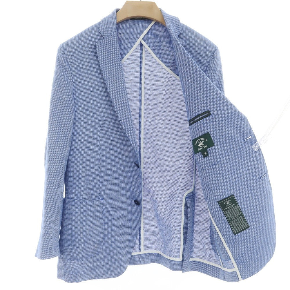 [Used] Beverly Hills Polo Club BEVERLY HILLS POLO CLUB Cotton Linen Jacket Blue x White [50] [Condition Rank B] [Men&