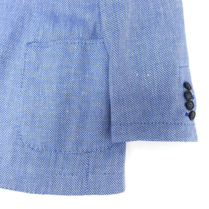 [Used] Beverly Hills Polo Club BEVERLY HILLS POLO CLUB Cotton Linen Jacket Blue x White [50] [Condition Rank B] [Men&