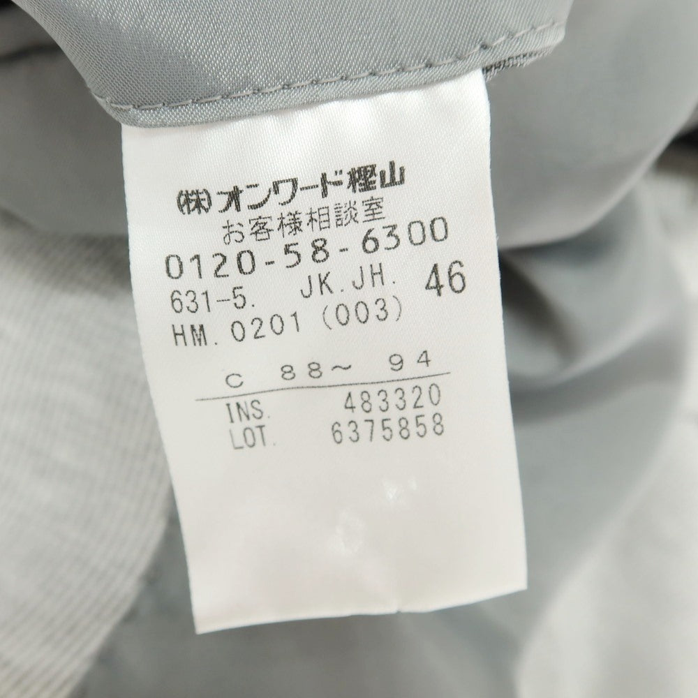 [Used] JOSEPH HOMME Cotton Nylon Jersey Jacket Gray x White [46] [Condition Rank B] [Men&