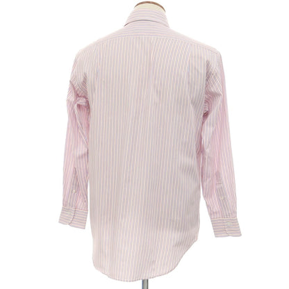 [Used] Tex Teq Kamakura Shirt, Tex Teq Cotton Striped Wide Collar Dress Shirt, Red x White [40-82] [Condition Rank B] [Men&
