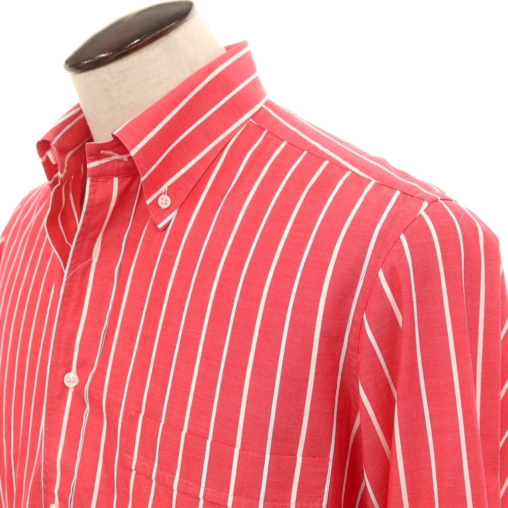 [Used] Frye Cotton Striped Button-down Casual Shirt Red x White [3] [Condition Rank B] [Men&