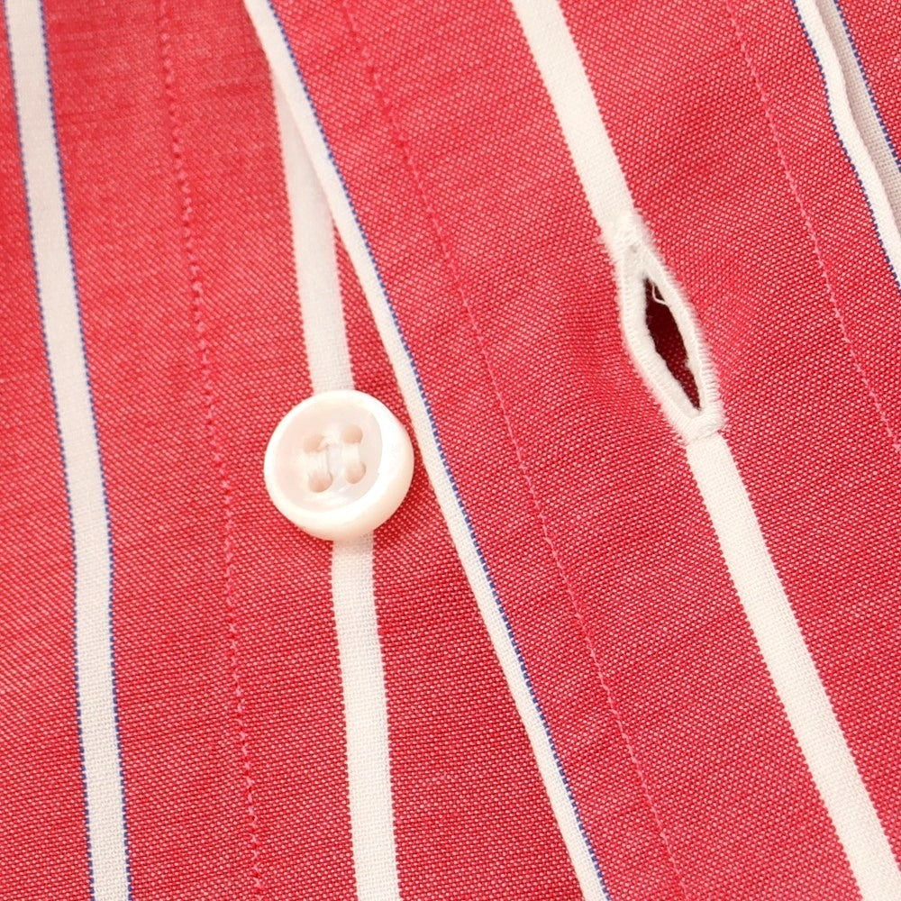 [Used] Frye Cotton Striped Button-down Casual Shirt Red x White [3] [Condition Rank B] [Men&