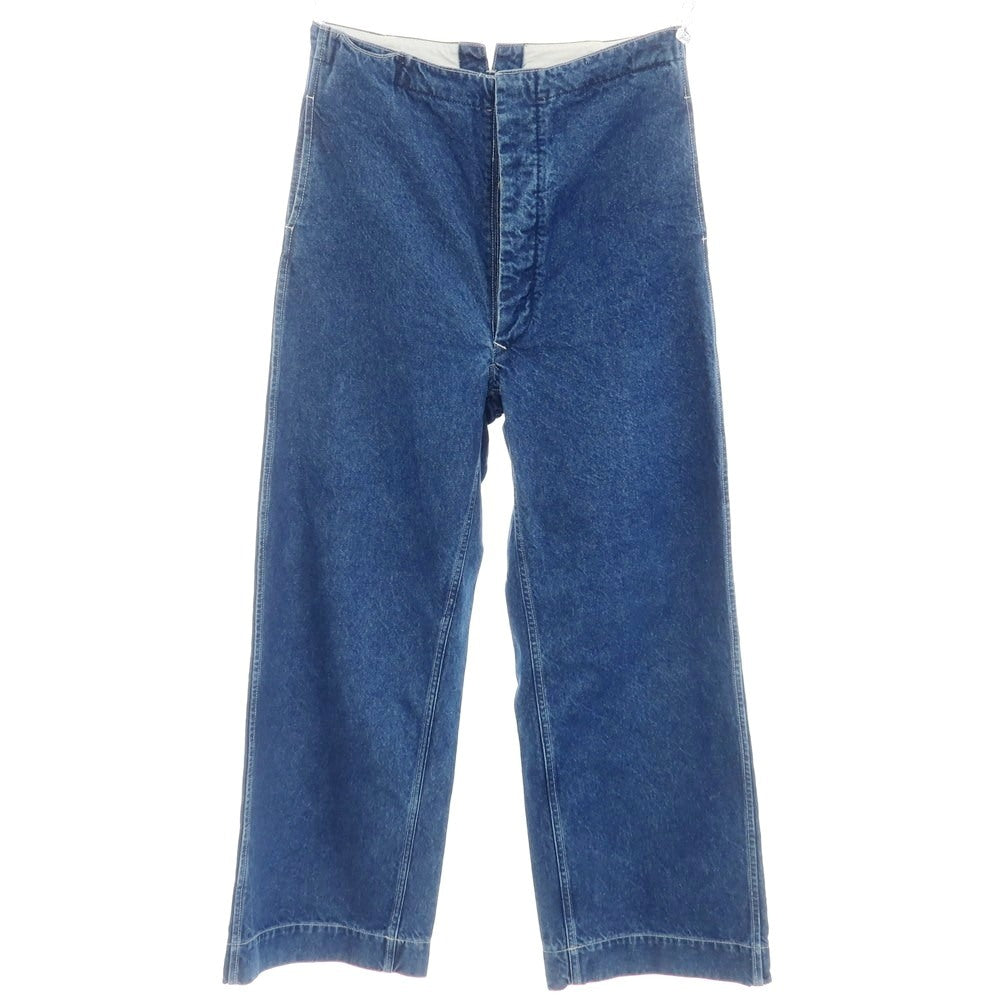 [Used] Pan Cotton Jeans Wide Denim Pants Blue [L] [Condition Rank B] [Men&