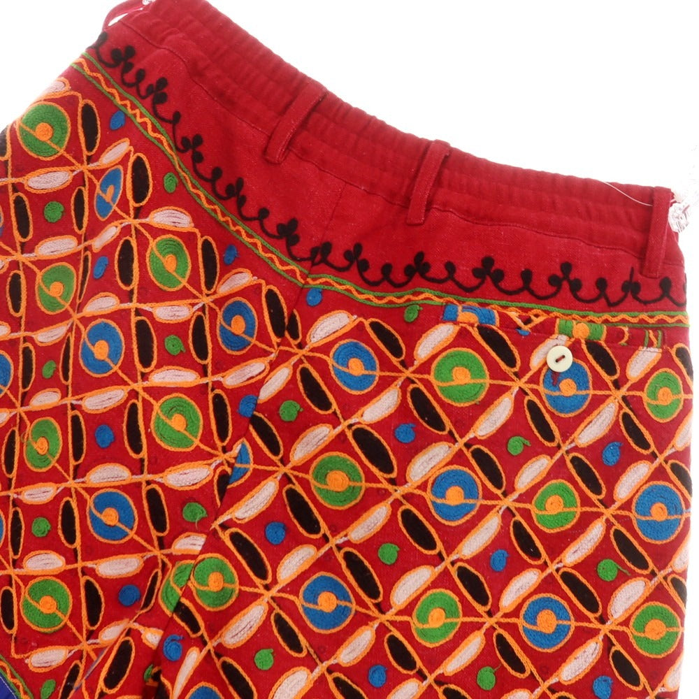 【中古】ピリオドフィーチャーズ PERIOD FEATURES コットン ショートパンツ レッドxブルー【 2 】【 状態ランクB 】【 メンズ 】 [APD]