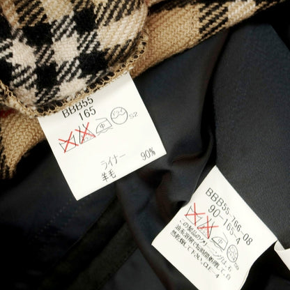 【中古】バーバリーロンドン BURBERRY LONDON ウールシルク ステンカラーコート ブラックカーキ【 90-165-4 】【 状態ランクB 】【 メンズ 】