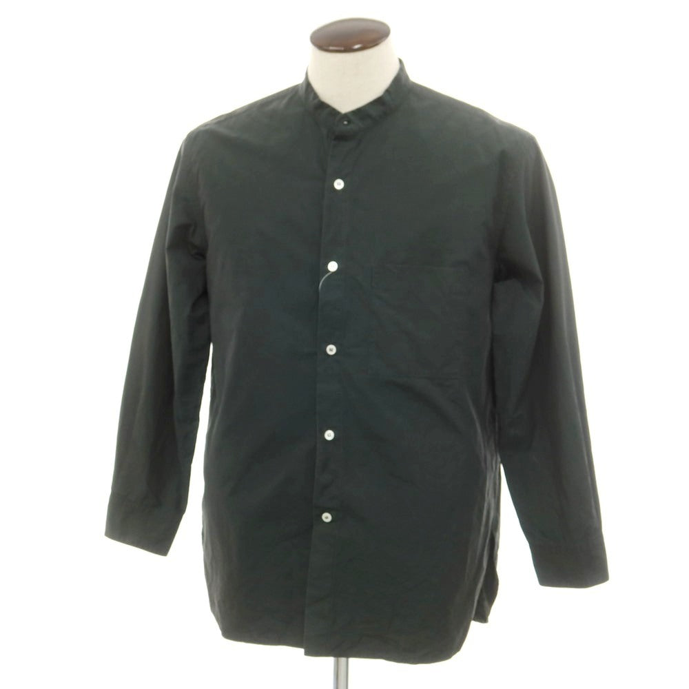 [Used] CristaSeya Cotton Band Collar Casual Shirt Dark Green [L] [Condition Rank C] [Men&