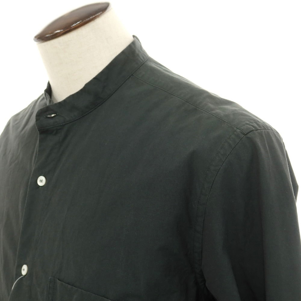 [Used] CristaSeya Cotton Band Collar Casual Shirt Dark Green [L] [Condition Rank C] [Men&
