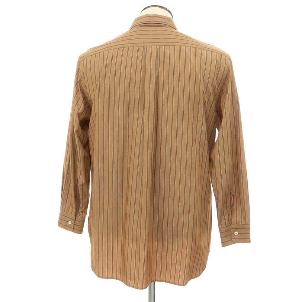 [Used] CristaSeya Cotton Striped Regular Collar Casual Shirt Light Brown [L] [Condition Rank B] [Men&