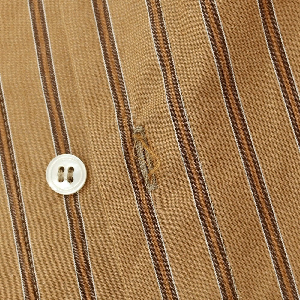 [Used] CristaSeya Cotton Striped Regular Collar Casual Shirt Light Brown [L] [Condition Rank B] [Men&