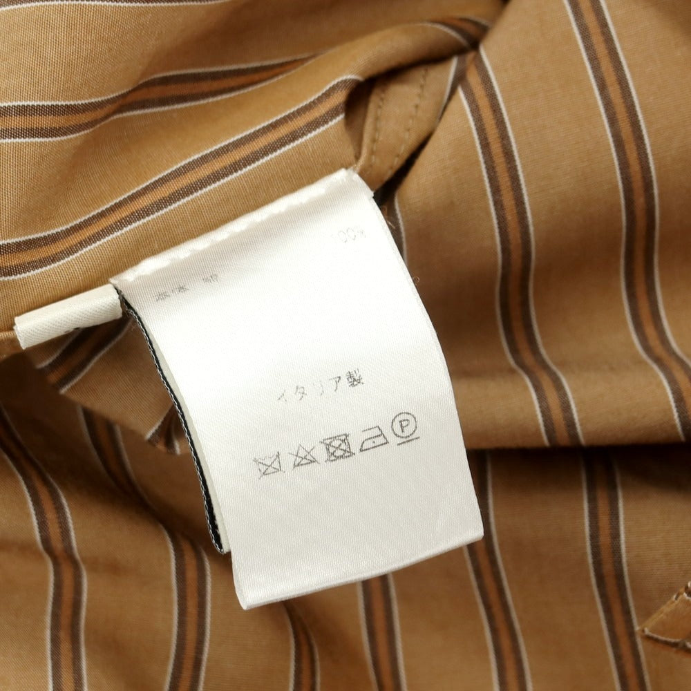 [Used] CristaSeya Cotton Striped Regular Collar Casual Shirt Light Brown [L] [Condition Rank B] [Men&