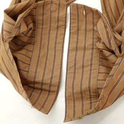 [Used] CristaSeya Cotton Striped Regular Collar Casual Shirt Light Brown [L] [Condition Rank B] [Men&
