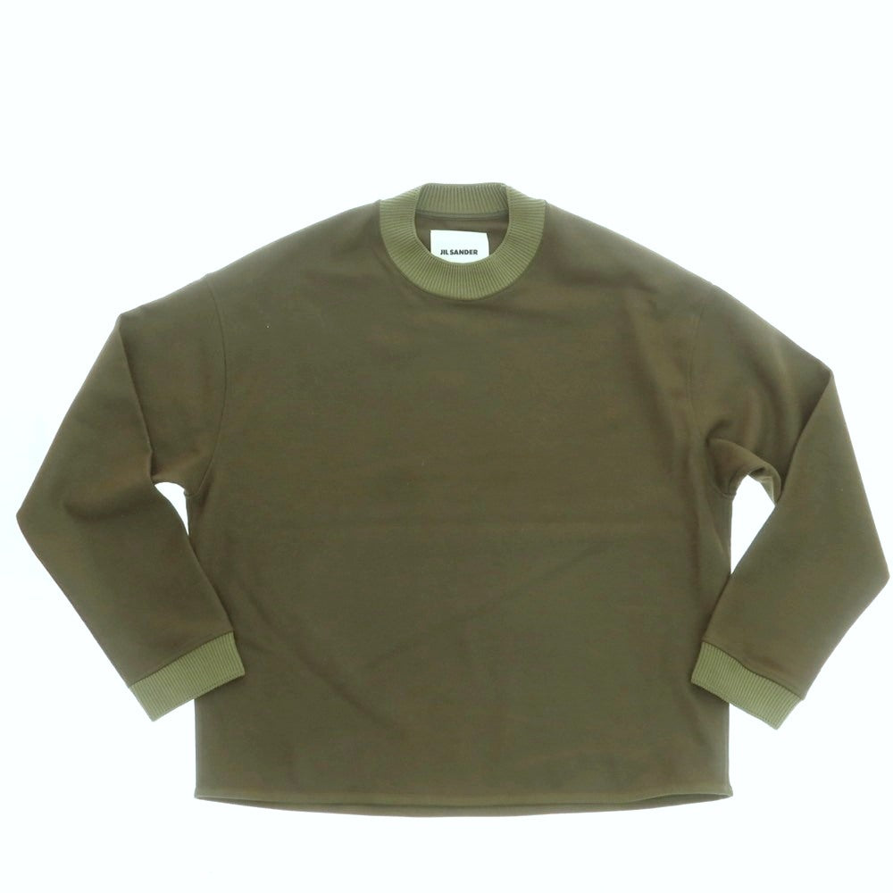 【中古】ジルサンダー JIL SANDER ウール クルーネック プルオーバー オリーブ【 46 】【 状態ランクB 】【 メンズ 】