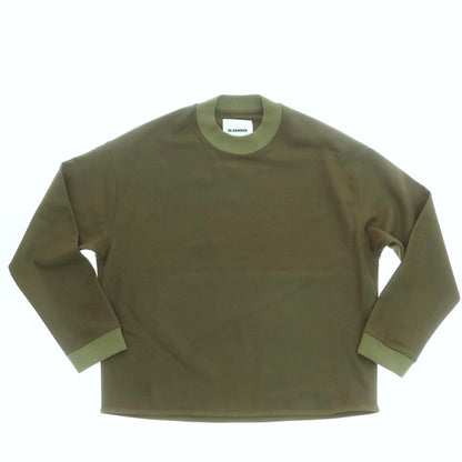 【中古】ジルサンダー JIL SANDER ウール クルーネック プルオーバー オリーブ【 46 】【 状態ランクB 】【 メンズ 】