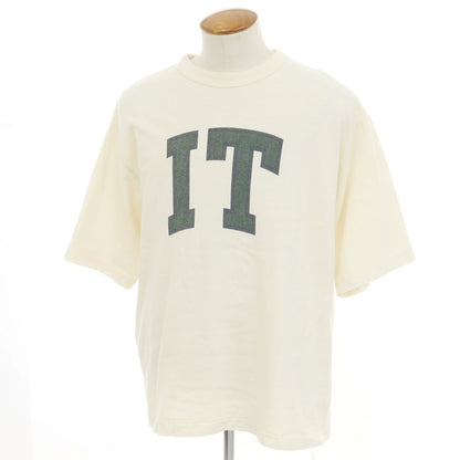 [Used] Brahms blurhms Cotton rayon crew neck short sleeve T-shirt Ivory [2] [Condition rank B] [Men&