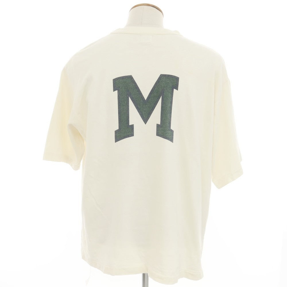 [Used] Brahms blurhms Cotton rayon crew neck short sleeve T-shirt Ivory [2] [Condition rank B] [Men&