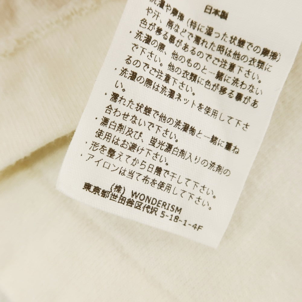 [Used] Brahms blurhms Cotton rayon crew neck short sleeve T-shirt Ivory [2] [Condition rank B] [Men&