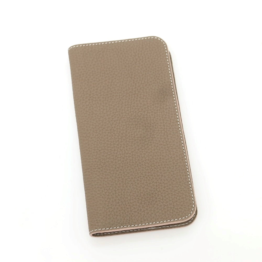 【中古】ボナベンチュラ BONAVENTURA シュリンクレザー iPhone14 plusケース トープ【 状態ランクA 】【 メンズ 】