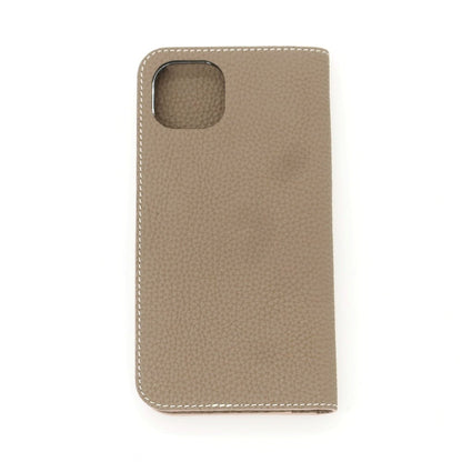 【中古】ボナベンチュラ BONAVENTURA シュリンクレザー iPhone14 plusケース トープ【 状態ランクA 】【 メンズ 】