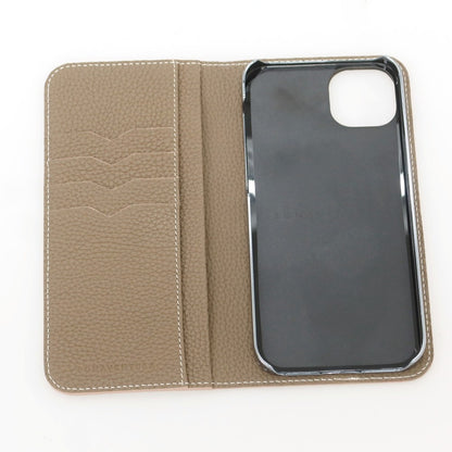 【中古】ボナベンチュラ BONAVENTURA シュリンクレザー iPhone14 plusケース トープ【 状態ランクA 】【 メンズ 】