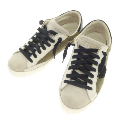 [Used] PHILIPPE MODEL Suede Sneakers Green x White [41] [Condition Rank B] [Men&
