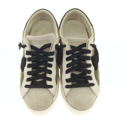 [Used] PHILIPPE MODEL Suede Sneakers Green x White [41] [Condition Rank B] [Men&
