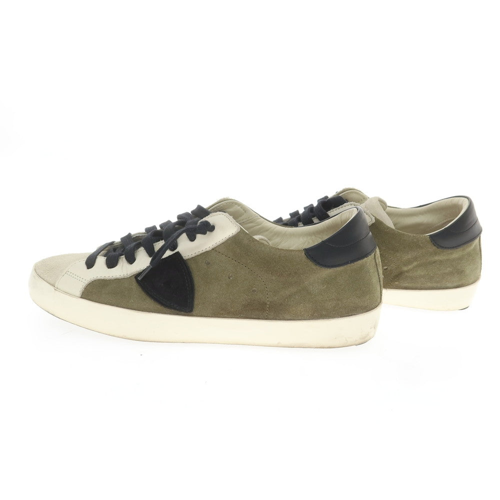 [Used] PHILIPPE MODEL Suede Sneakers Green x White [41] [Condition Rank B] [Men&