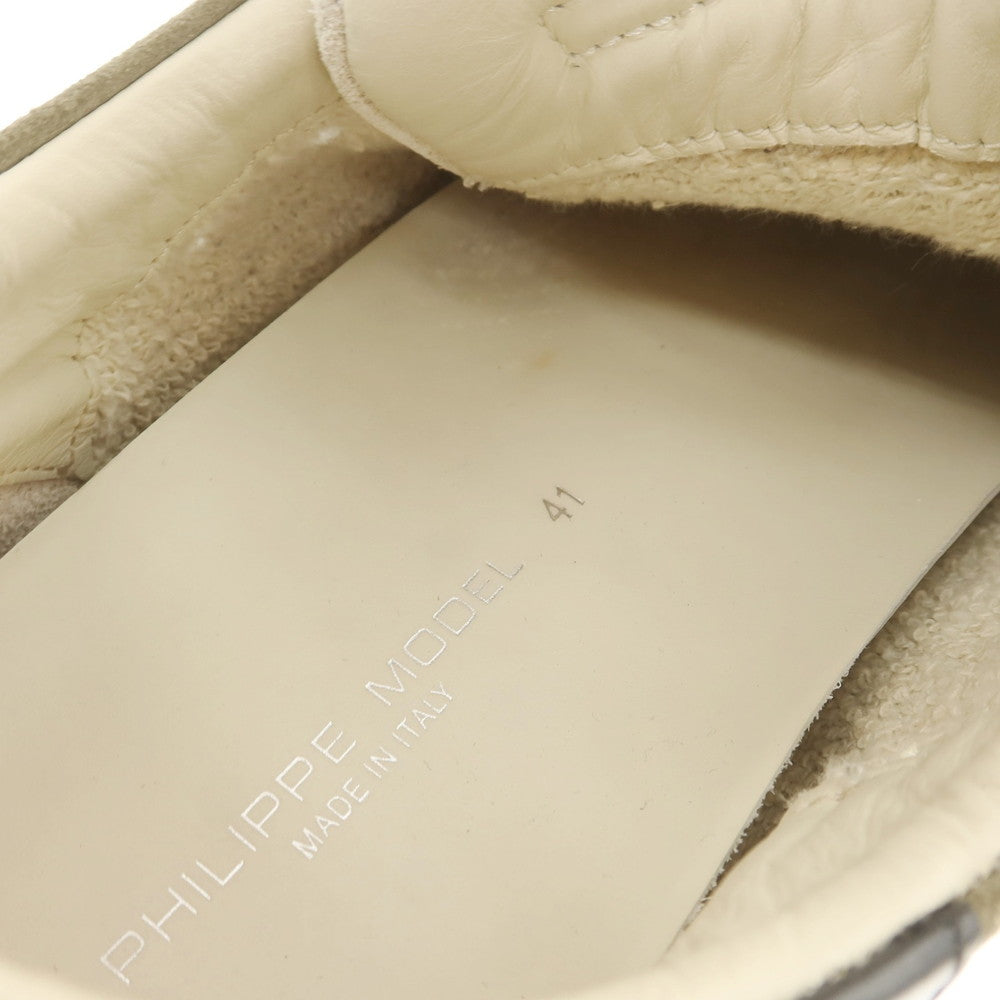 [Used] PHILIPPE MODEL Suede Sneakers Green x White [41] [Condition Rank B] [Men&