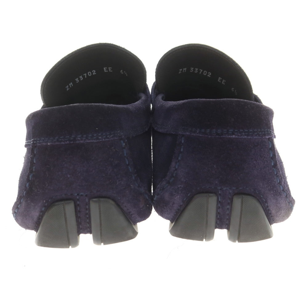 [Used] Salvatore Ferragamo Suede Driving Shoes Navy [6 1/2 E] [Condition Rank C] [Men&