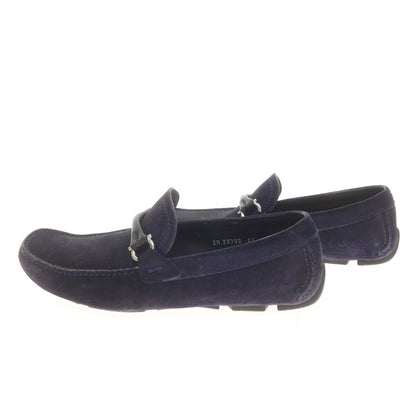 [Used] Salvatore Ferragamo Suede Driving Shoes Navy [6 1/2 E] [Condition Rank C] [Men&