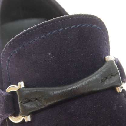 [Used] Salvatore Ferragamo Suede Driving Shoes Navy [6 1/2 E] [Condition Rank C] [Men&