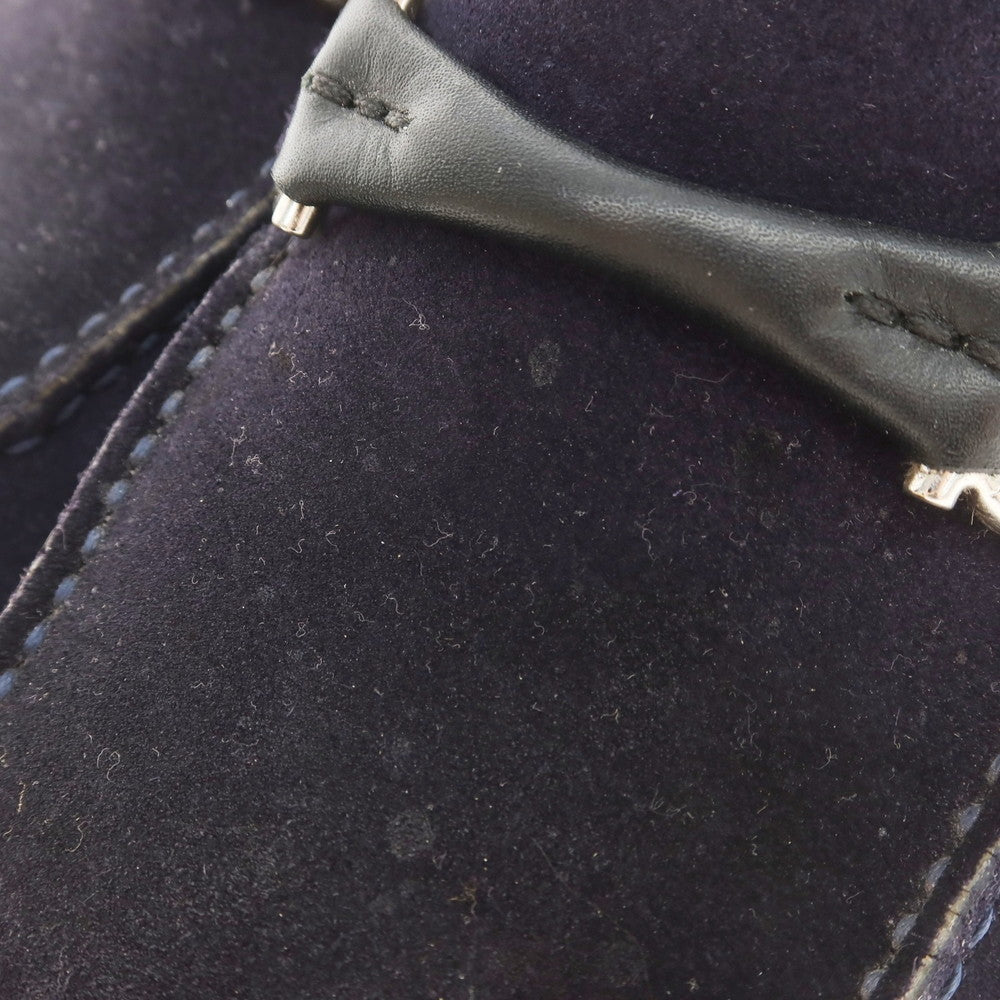 [Used] Salvatore Ferragamo Suede Driving Shoes Navy [6 1/2 E] [Condition Rank C] [Men&