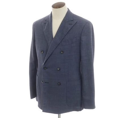 [Used] BOGLIOLI K.JACKET Wool polyester double jacket Navy [50] [Condition rank B] [Men&