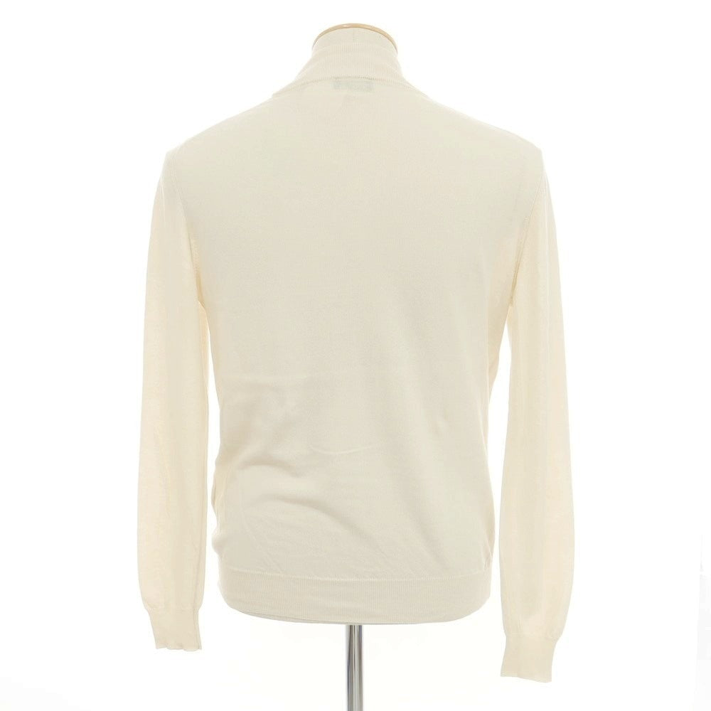 [Used] Alessandro Luppi high gauge cotton mock neck pullover knit light beige [44] [Condition rank B] [Men&
