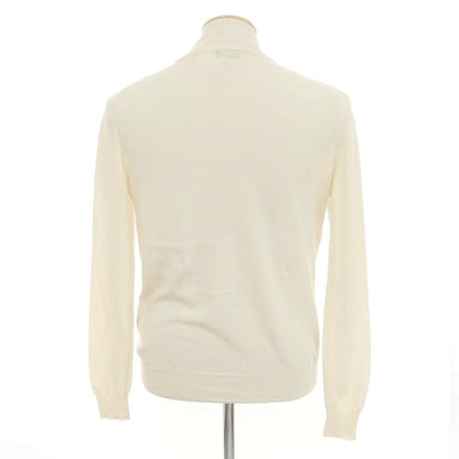 [Used] Alessandro Luppi high gauge cotton mock neck pullover knit light beige [44] [Condition rank B] [Men&