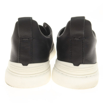 【中古】エルメネジルドゼニア Ermenegildo Zegna Triple Stitch ディアスキン スニーカー ブラック【 7 】【 状態ランクA 】【 メンズ 】
